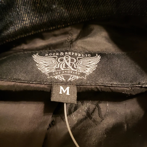 Rock & Republic Denim Jacket / Studded / Size Medium - Picture 9 of 12